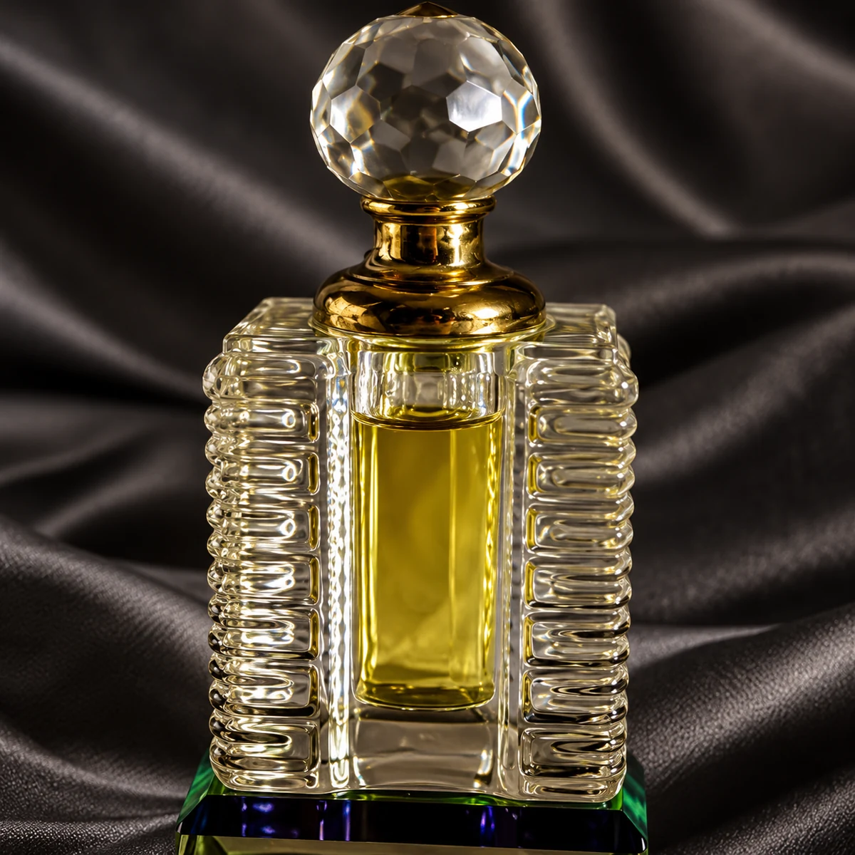 DAURAA Shahmeer Al-Oud bottle, cap and label close-up.